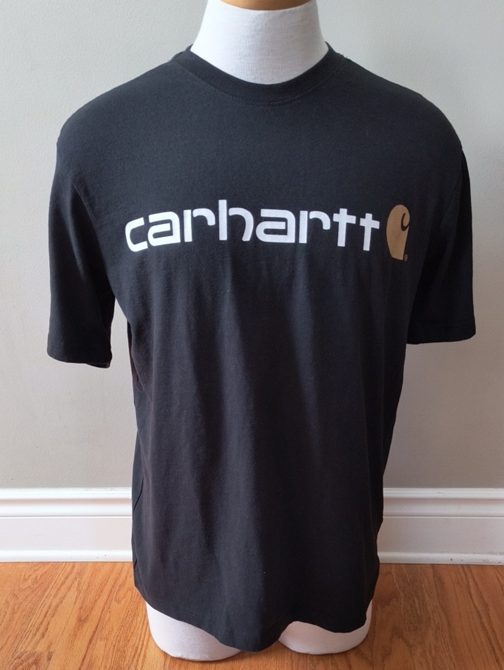 Carhartt Men's Black Logo Short-Sleeve Tee